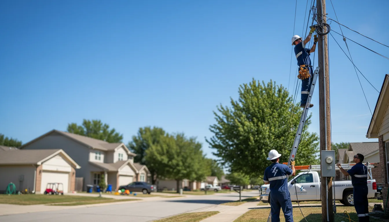 Residential electrician providing installation services in Calverton, NY